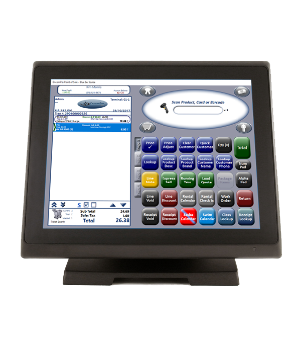 Touch Dynamic Breeze Standard Showing EncomPos Software