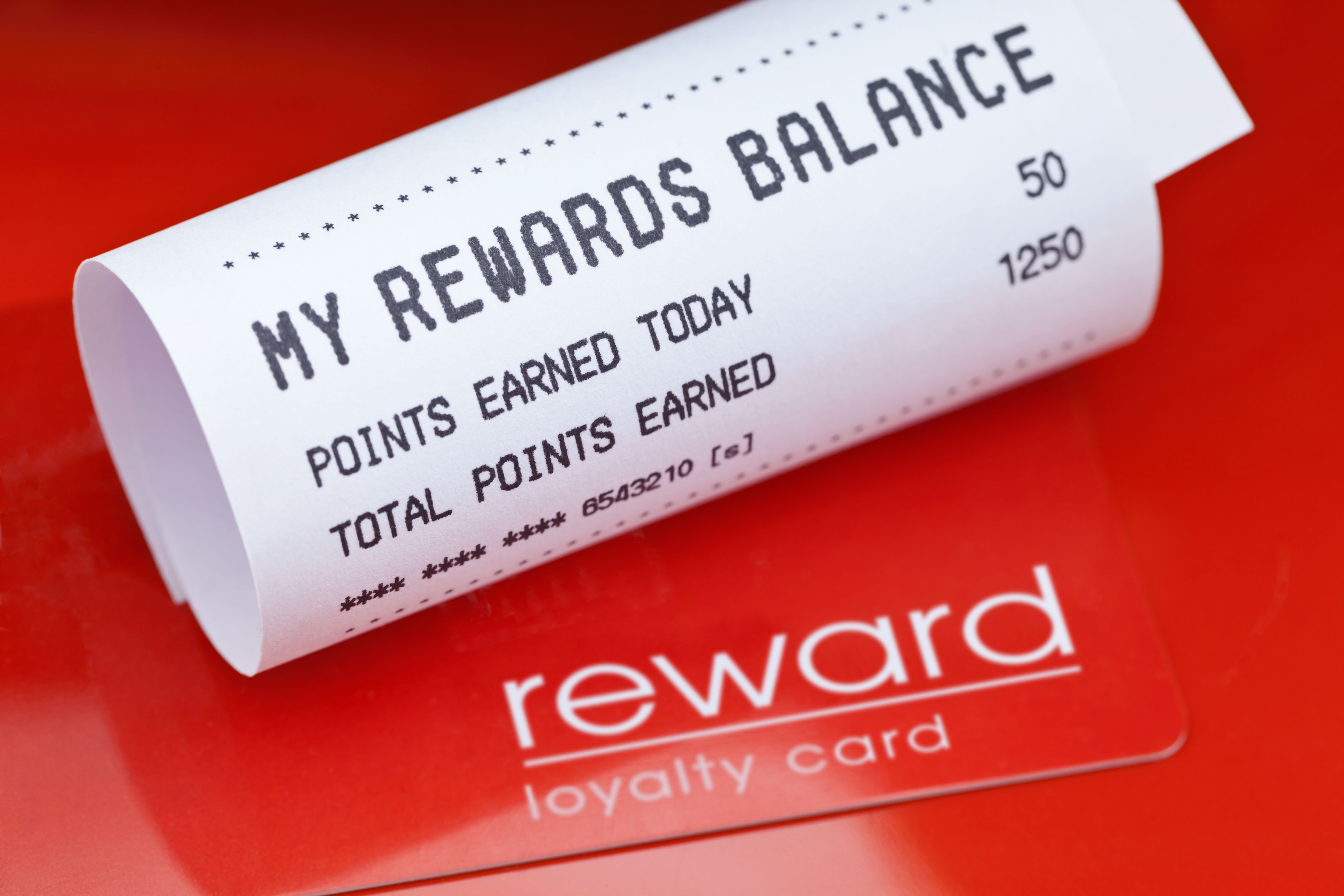 EncomPos Retail Rewards Balance Receipt